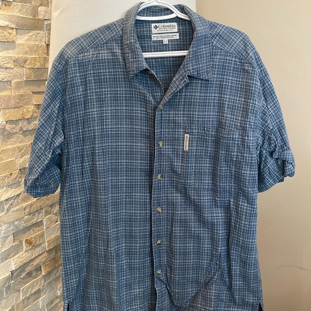 Columbia Plaid Cotton Shirt